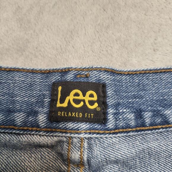 Lee Jeans Mens 39x34 Blue Relaxed Fit Denim Straight Leg Classic Casual Pants - Picture 3 of 9